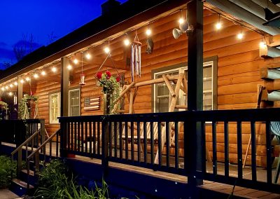 Model Log Hybrid Home Home Porch Lights
